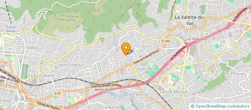 localisation de l'entreprise MONSIEUR JOFFRAY AVELLAN  TOULON