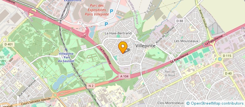 localisation de l'entreprise MONSIEUR JOFFRAY COTTIN à VILLEPINTE