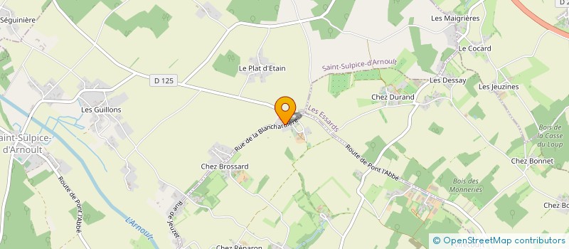 localisation de l'entreprise MONSIEUR JOFFRAY PLAIRE  SAINT-SULPICE-D'ARNOULT