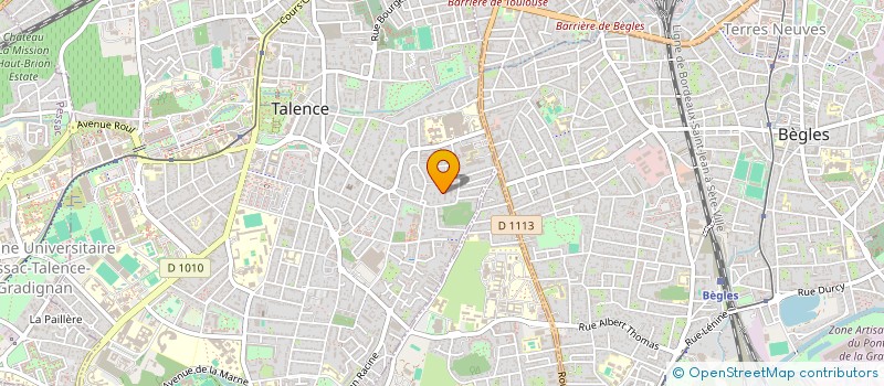 localisation de l'entreprise MONSIEUR JOFFRAY TERRISSE  TALENCE