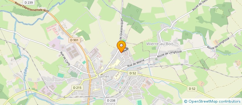 localisation de l'entreprise MONSIEUR JOFFREY BAILLIEU  SAMER