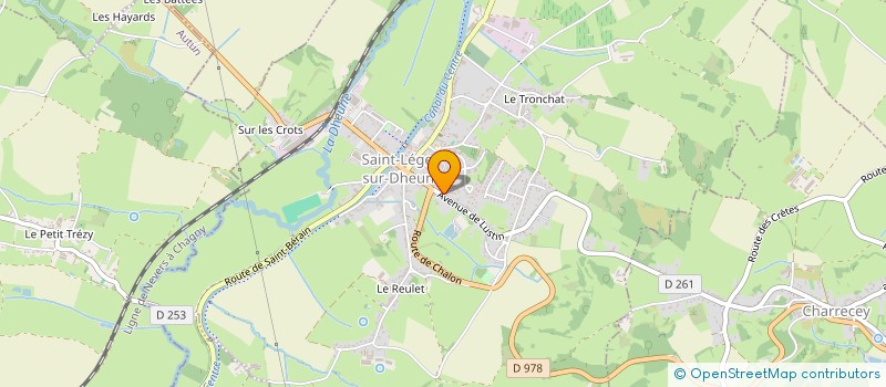 localisation de l'entreprise MONSIEUR JOFFREY BAVOUX  SAINT-LEGER-SUR-DHEUNE