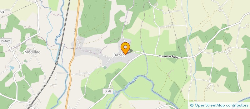 localisation de l'entreprise MONSIEUR JOFFREY BITEAU  COURLAC