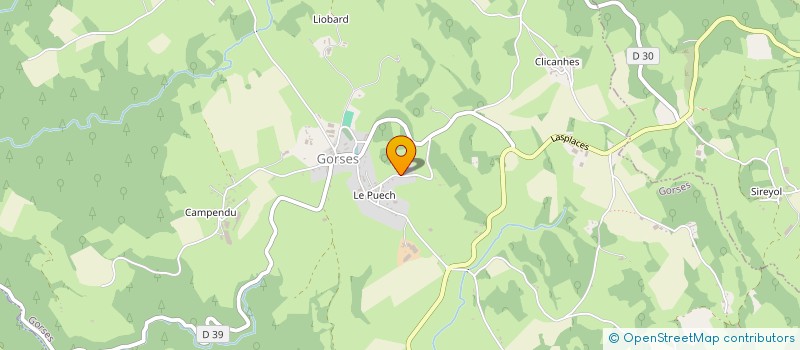 localisation de l'entreprise MONSIEUR JOFFREY BOURASSIN  GORSES