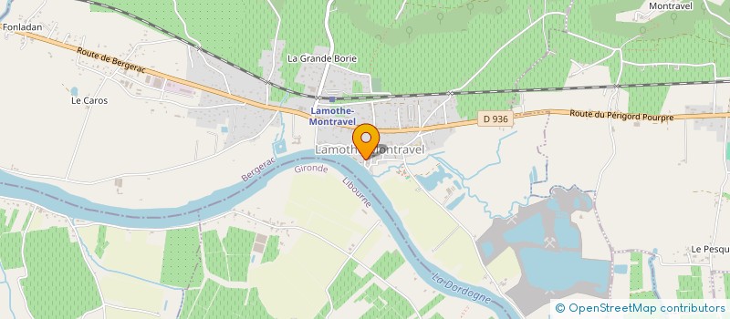 localisation de l'entreprise MONSIEUR JOFFREY BOURDET  LAMOTHE-MONTRAVEL