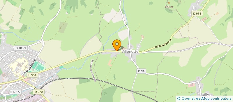 localisation de l'entreprise MONSIEUR JOFFREY BRIGAND  COURCELLES-LES-SEMUR