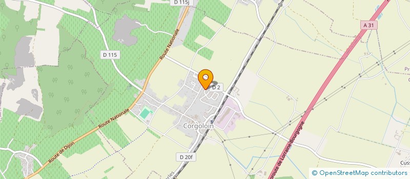 localisation de l'entreprise MONSIEUR JOFFREY BUSSIERE  COMBLANCHIEN