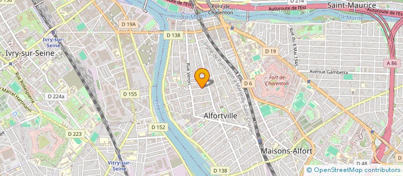 localisation de l'entreprise MONSIEUR JOFFREY CABAU  ALFORTVILLE