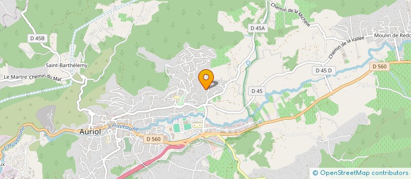 localisation de l'entreprise MONSIEUR JOFFREY CARL  AURIOL