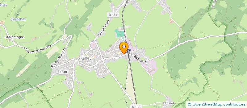 localisation de l'entreprise MONSIEUR JOFFREY CUNIN  GILLEY