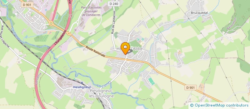 localisation de l'entreprise MONSIEUR JOFFREY DALLONGEVILLE  HESDIN-L'ABBE