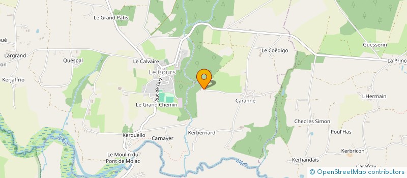 localisation de l'entreprise MONSIEUR JOFFREY DAMEZ  LE COURS