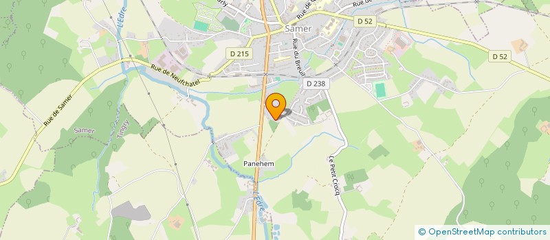 localisation de l'entreprise MONSIEUR JOFFREY DE BOECK  SAMER