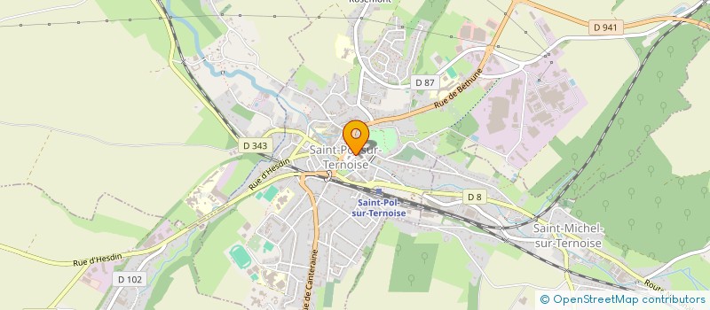 localisation de l'entreprise MONSIEUR JOFFREY DELPOUVE à SAINT-POL-SUR-TERNOISE