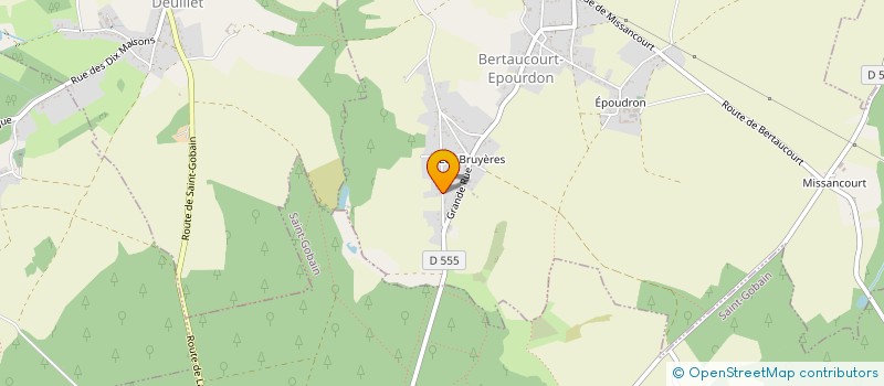 localisation de l'entreprise MONSIEUR JOFFREY DENIS  BERTAUCOURT-EPOURDON