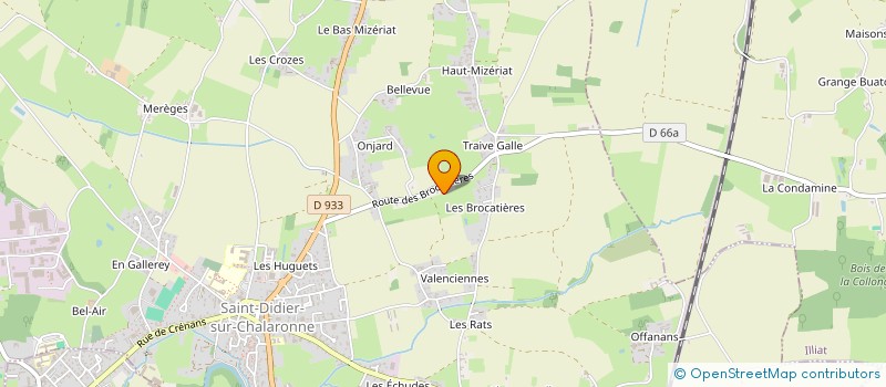 localisation de l'entreprise MONSIEUR JOFFREY DULAC à SAINT-DIDIER-SUR-CHALARONNE