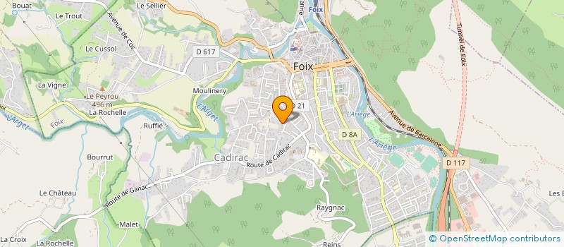 localisation de l'entreprise MONSIEUR JOFFREY ESCOURROU à FOIX