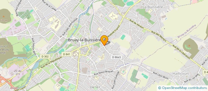 localisation de l'entreprise MONSIEUR JOFFREY FOULON à BRUAY-LA-BUISSIERE