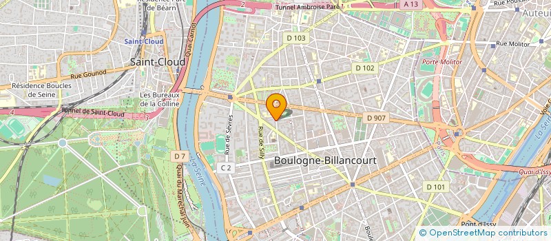 localisation de l'entreprise MONSIEUR JOFFREY FOUSSARD à BOULOGNE-BILLANCOURT