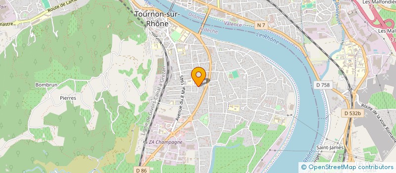 localisation de l'entreprise MONSIEUR JOFFREY GAROT à TOURNON-SUR-RHONE