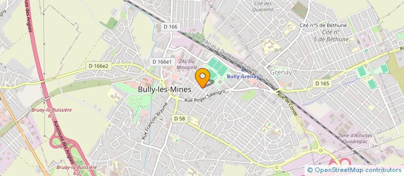 localisation de l'entreprise MONSIEUR JOFFREY GROUX à BULLY-LES-MINES
