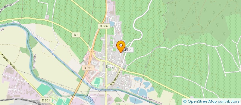 localisation de l'entreprise MONSIEUR JOFFREY JUCHTZER  DIZY