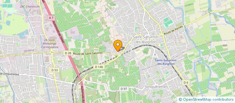 localisation de l'entreprise MONSIEUR JOFFREY LAUGIER à SAINT-SATURNIN-LES-AVIGNON