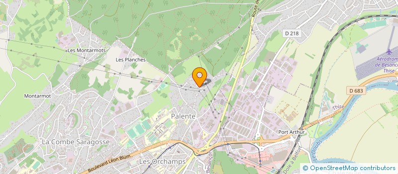 localisation de l'entreprise MONSIEUR JOFFREY LIEVAUX  BESANCON