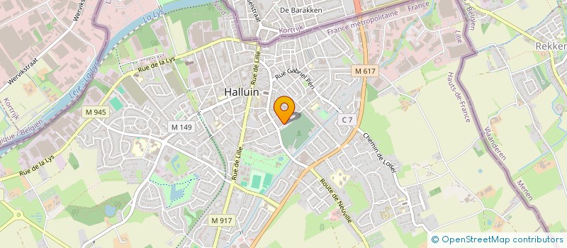 localisation de l'entreprise MONSIEUR JOFFREY MASSET  HALLUIN