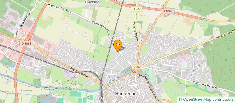 localisation de l'entreprise MONSIEUR JOFFREY NOE  HAGUENAU