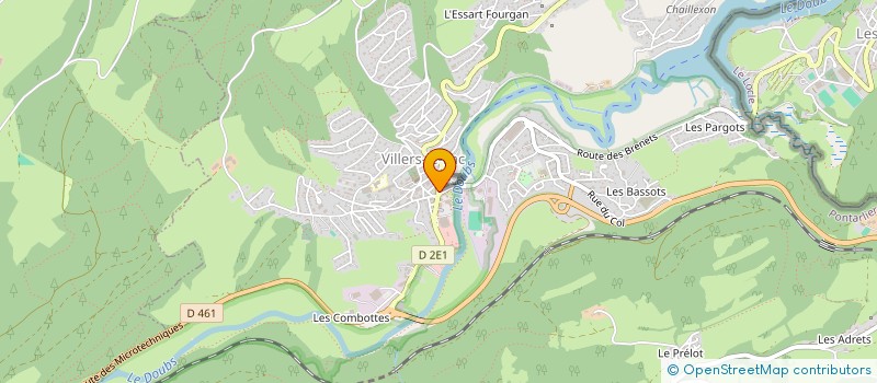 localisation de l'entreprise MONSIEUR JOFFREY PIFFAUT  VILLERS-LE-LAC