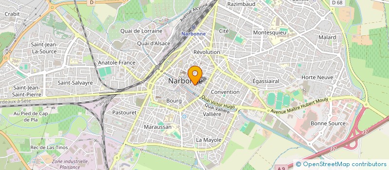 localisation de l'entreprise MONSIEUR JOFFREY PONCZEK  NARBONNE