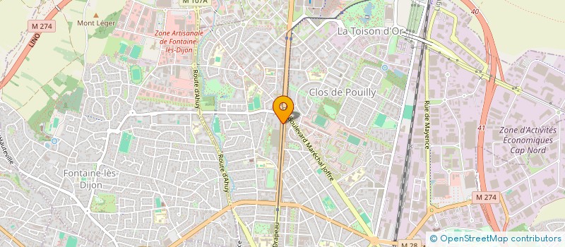 localisation de l'entreprise MONSIEUR JOFFREY RAYMOND PUTOT à DIJON
