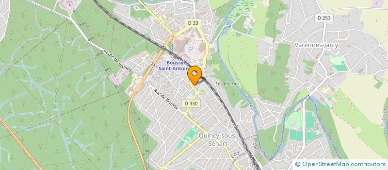 localisation de l'entreprise MONSIEUR JOFFREY REGENT  QUINCY-SOUS-SENART