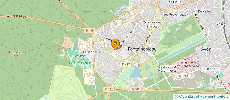 localisation de l'entreprise MONSIEUR JOFFREY RIEU à FONTAINEBLEAU