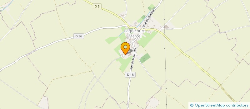 localisation de l'entreprise MONSIEUR JOFFREY ROCHON  LAGNICOURT-MARCEL