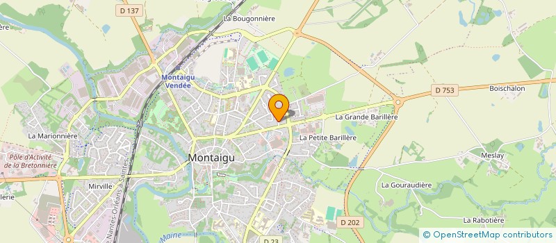 localisation de l'entreprise MONSIEUR JOFFREY ROUELLE à MONTAIGU-VENDEE