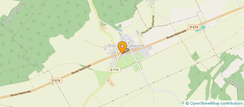 localisation de l'entreprise MONSIEUR JOFFREY SAGUIER à PREZ-SOUS-LAFAUCHE