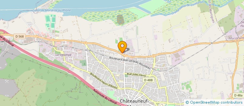 localisation de l'entreprise MONSIEUR JOFFREY SELIG  CHATEAUNEUF-LES-MARTIGUES