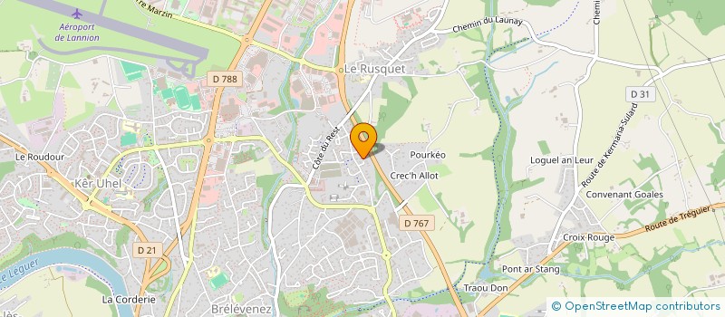 localisation de l'entreprise MONSIEUR JOFFREY TACON à LANNION