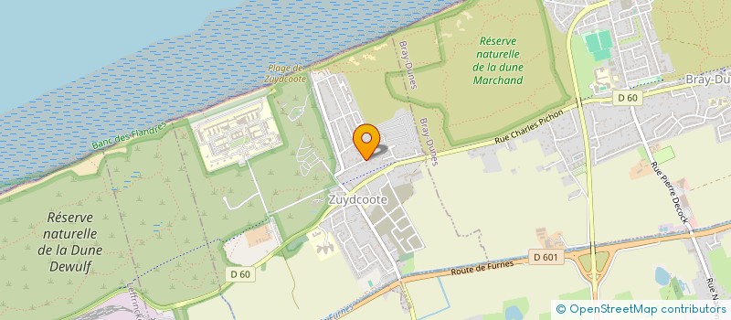 localisation de l'entreprise MONSIEUR JOFFREY THOORIS  ZUYDCOOTE