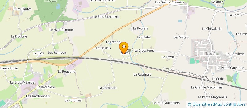 localisation de l'entreprise MONSIEUR JOFFREY TRAVERS  TORCE