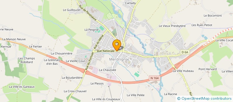 localisation de l'entreprise MONSIEUR JOHAKIM FOLLIAU  MERDRIGNAC