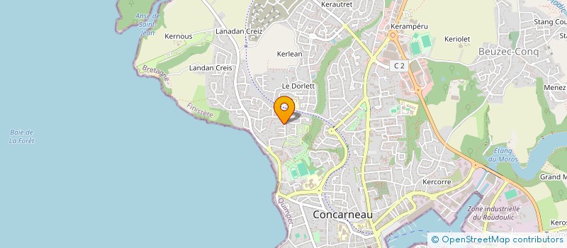 localisation de l'entreprise MONSIEUR JOHAN ABERKANE  CONCARNEAU