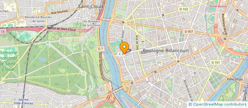 localisation de l'entreprise MONSIEUR JOHAN AUBERT à BOULOGNE-BILLANCOURT