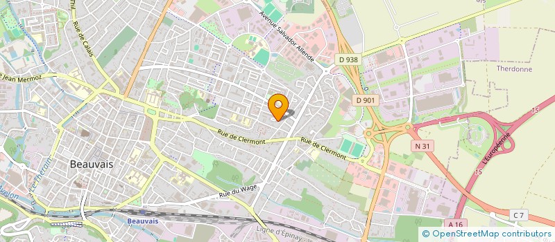 localisation de l'entreprise MONSIEUR JOHAN AUGER  BEAUVAIS
