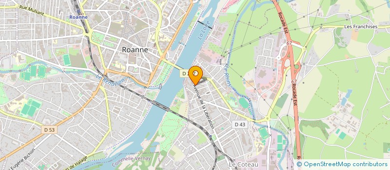 localisation de l'entreprise MONSIEUR JOHAN AUSTIN  LE COTEAU