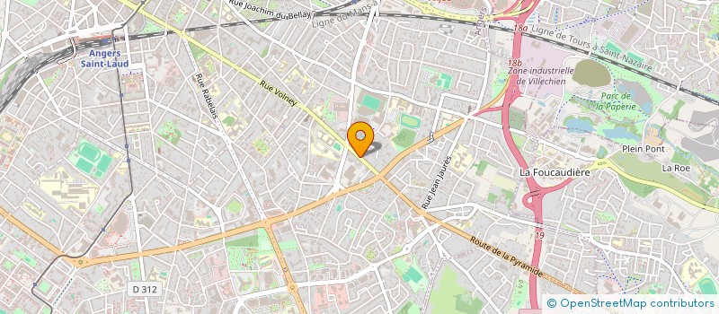 localisation de l'entreprise MONSIEUR JOHAN BARANGER  BEAUCOUZE