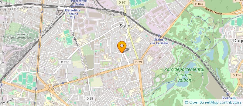 localisation de l'entreprise MONSIEUR JOHAN BARRAUD à STAINS