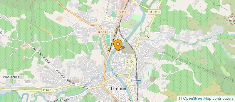 localisation de l'entreprise MONSIEUR JOHAN BAUDIN à LIMOUX